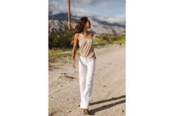 Freeman T. Porter Agatha Andalousia Pantalon Large Femme, Off White