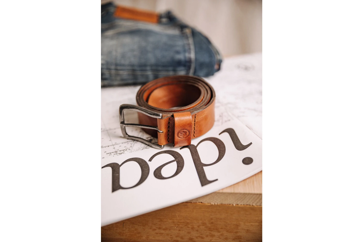 Freeman T. Porter Agust Ceinture En Cuir Homme, Cognac – Image 5