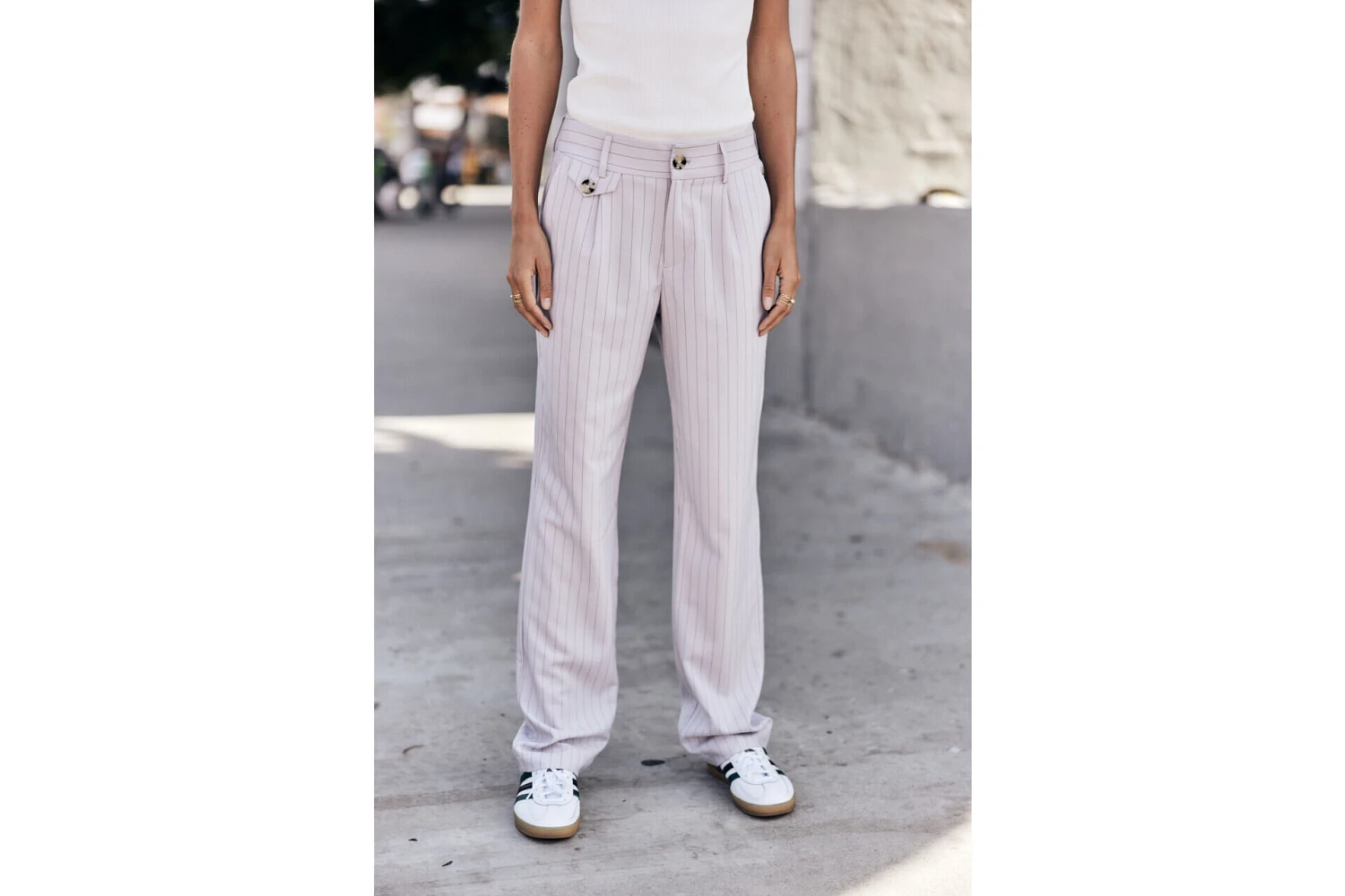 Freeman T. Porter Alba Hiroshi Pantalon Taille Haute Femme, Lilac – Image 11