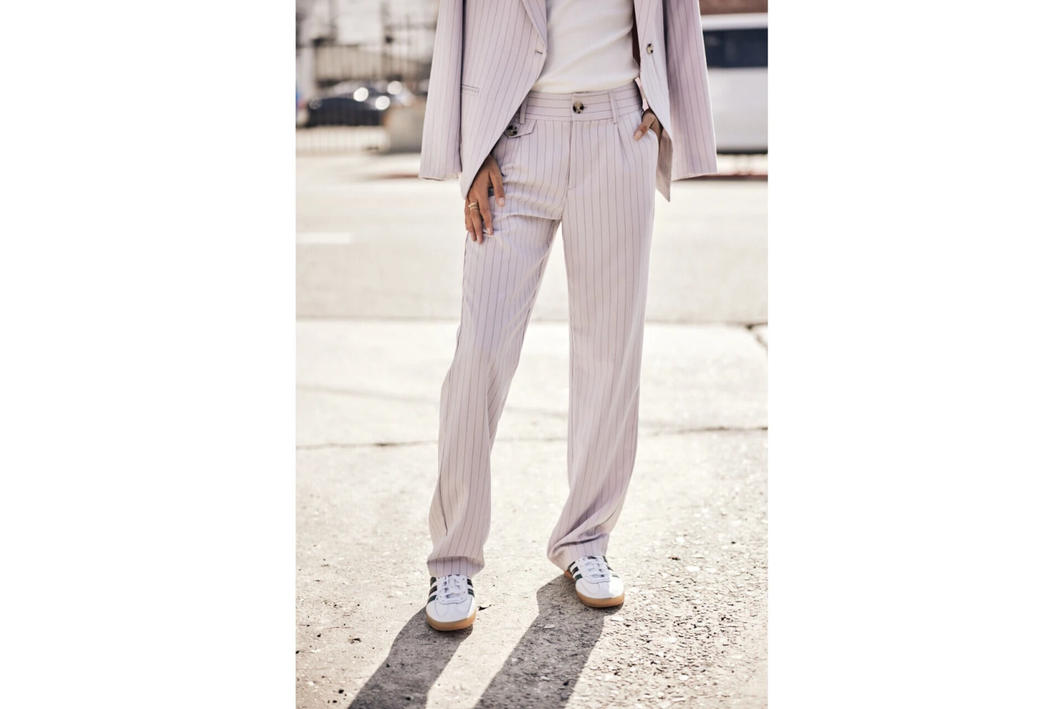 Freeman T. Porter Alba Hiroshi Pantalon Taille Haute Femme, Lilac – Image 4