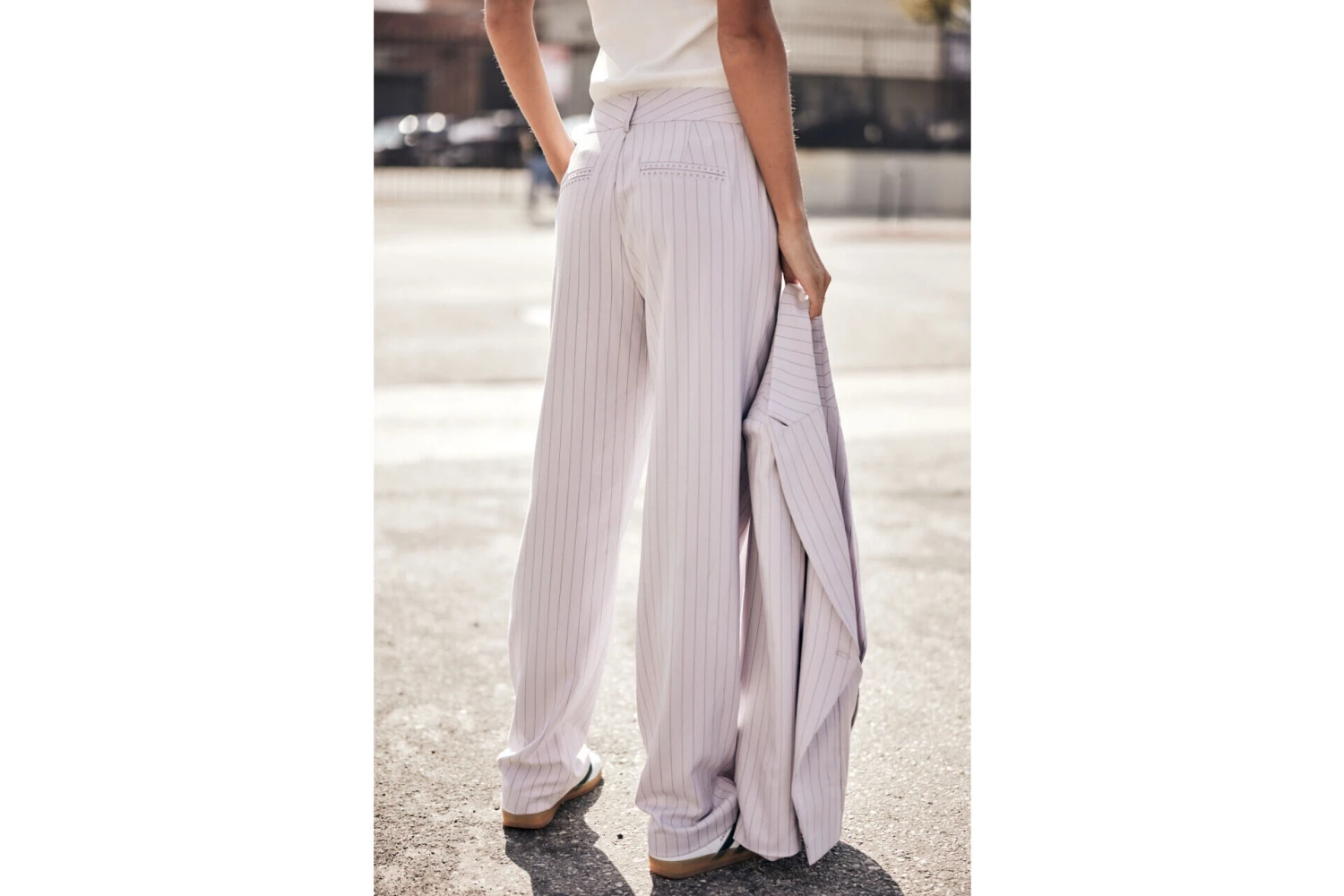 Freeman T. Porter Alba Hiroshi Pantalon Taille Haute Femme, Lilac – Image 6