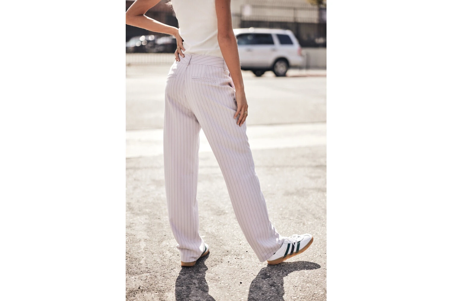 Freeman T. Porter Alba Hiroshi Pantalon Taille Haute Femme, Lilac – Image 7