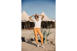 Freeman T. Porter Alexa Cropped New Magic Color Pantalon Coloré Femme, Tangerine Tango