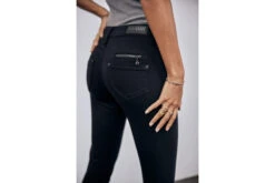 Freeman T. Porter Alexa High Waist Cropped Jeans Skinny Femme, Black