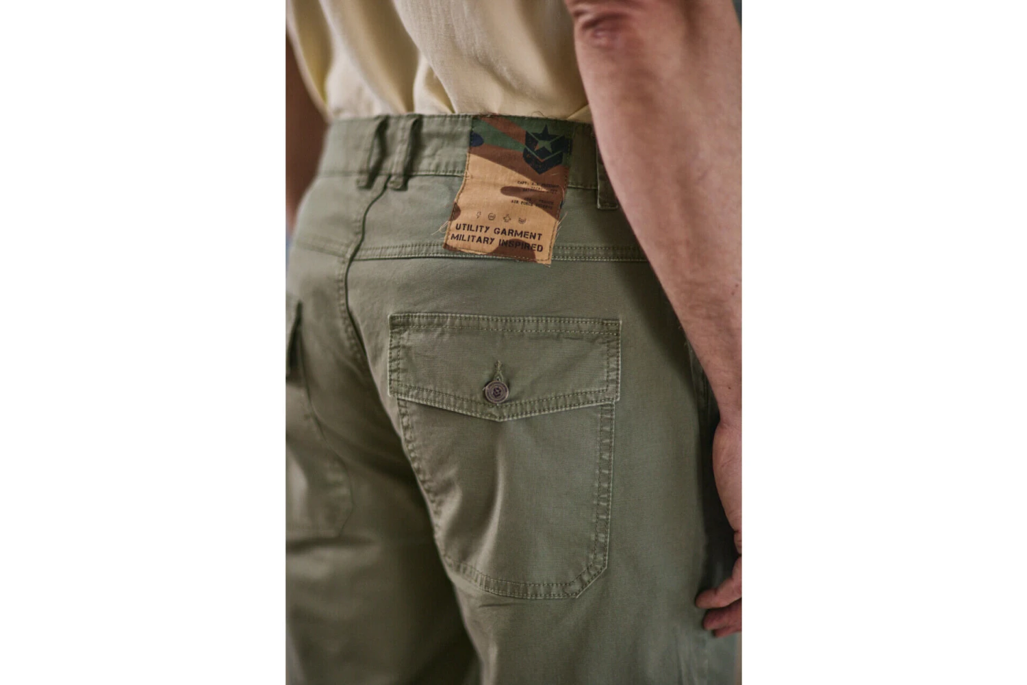 Freeman T. Porter Alexis Yago Pantalon Style Worker Homme, Deep Lichen Green – Image 3