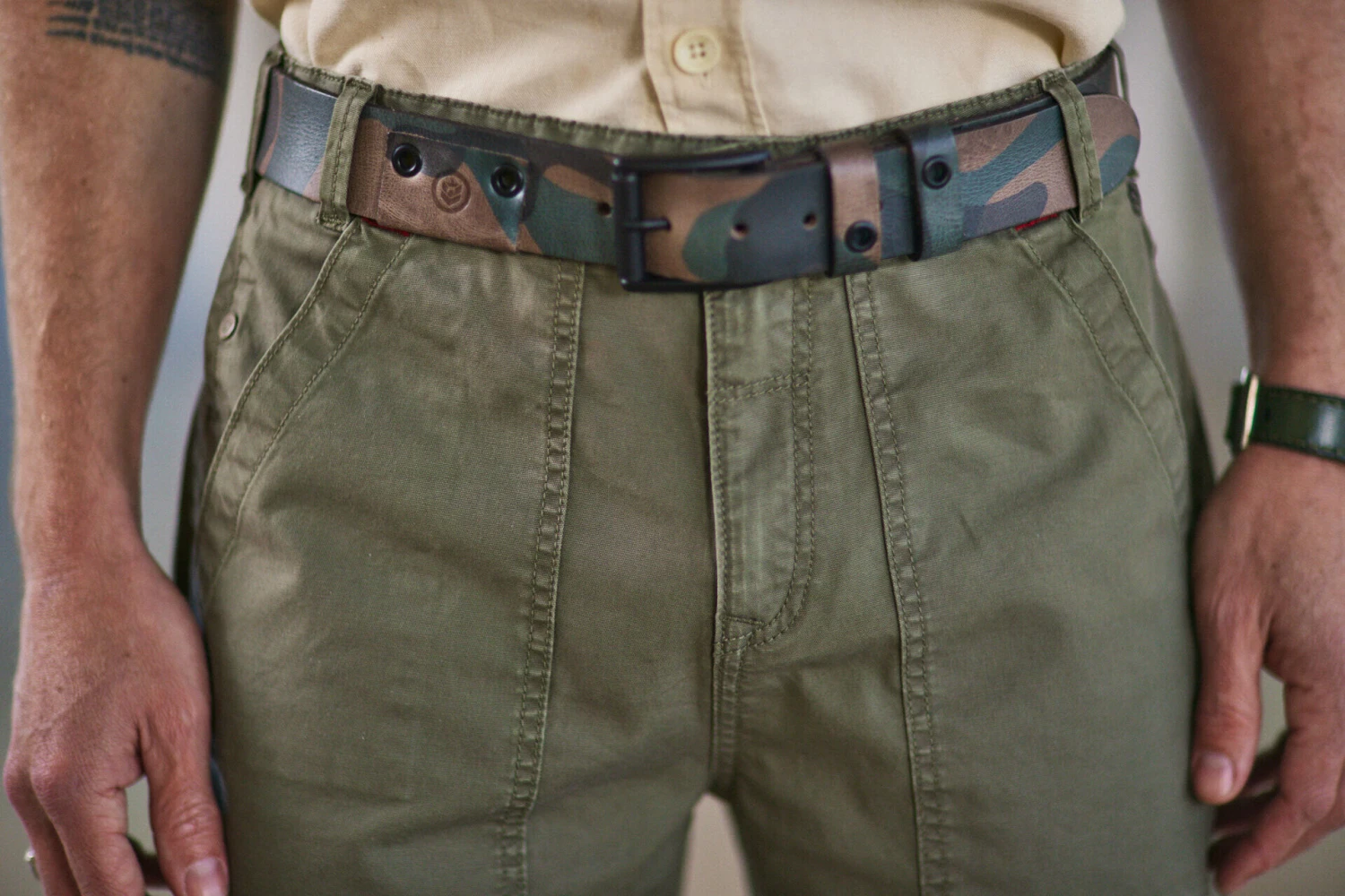 Freeman T. Porter Alexis Yago Pantalon Style Worker Homme, Deep Lichen Green – Image 7