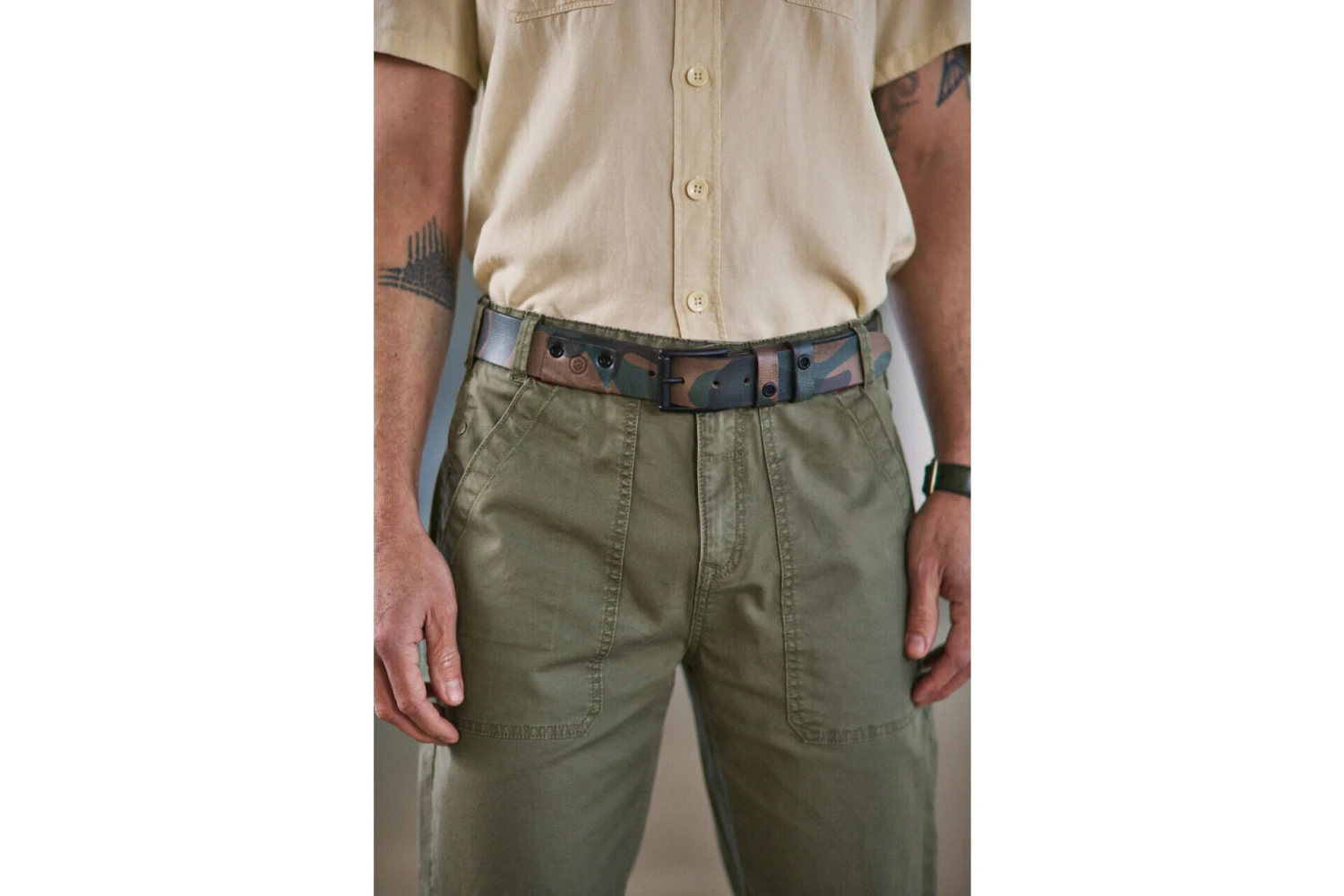 Freeman T. Porter Alexis Yago Pantalon Style Worker Homme, Deep Lichen Green