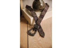 Freeman T. Porter Aluru Snake Ceinture En Cuir Femme, Khaki