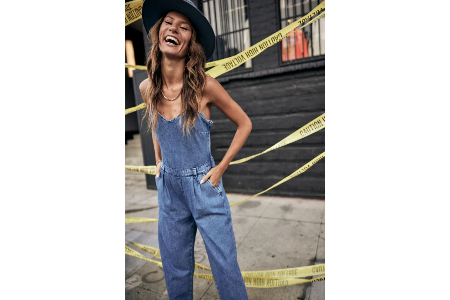 Freeman T. Porter Amalia Denim Combinaison Bretelles Denim Femme, Manzana Med – Image 14