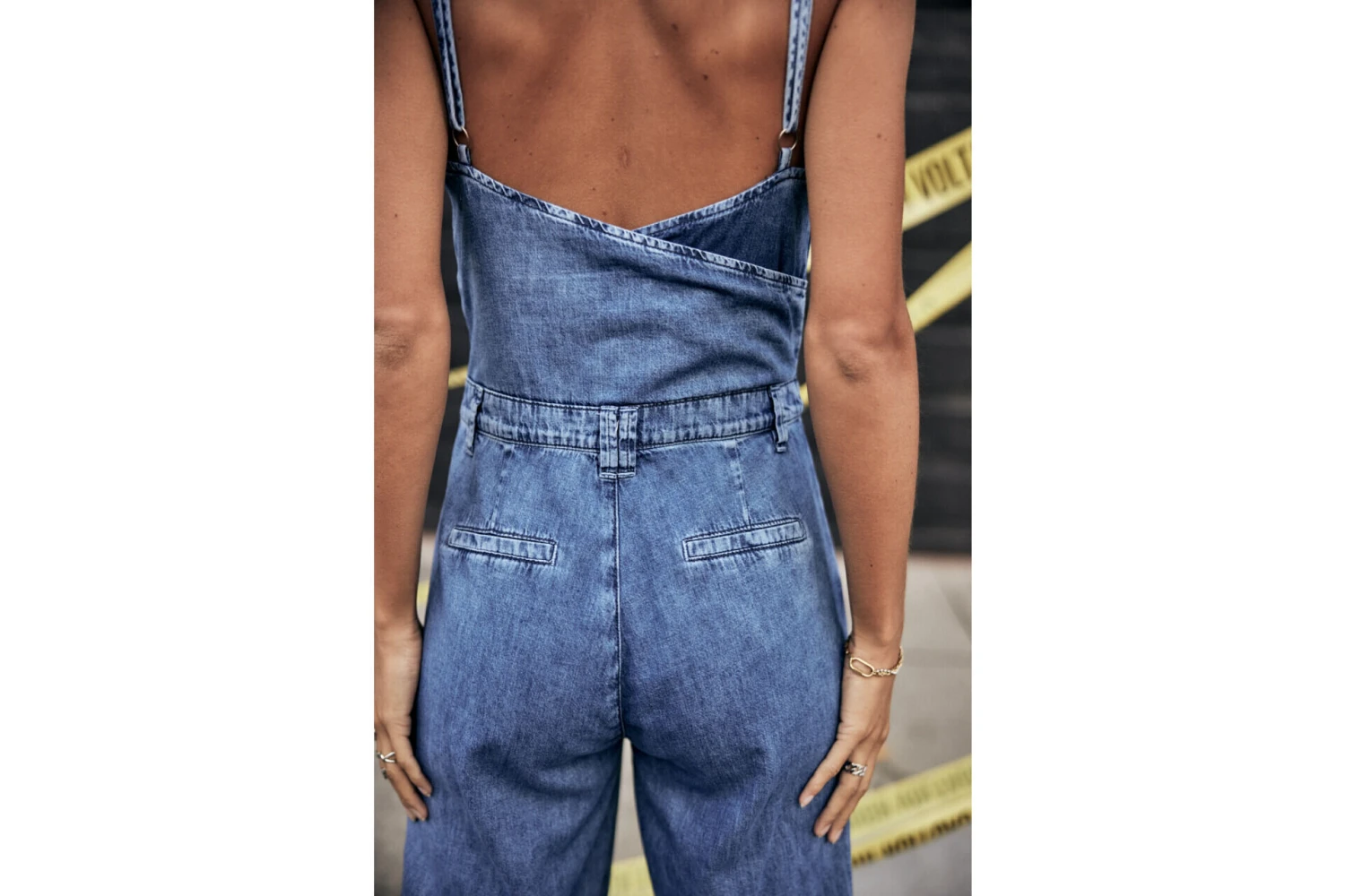 Freeman T. Porter Amalia Denim Combinaison Bretelles Denim Femme, Manzana Med – Image 5