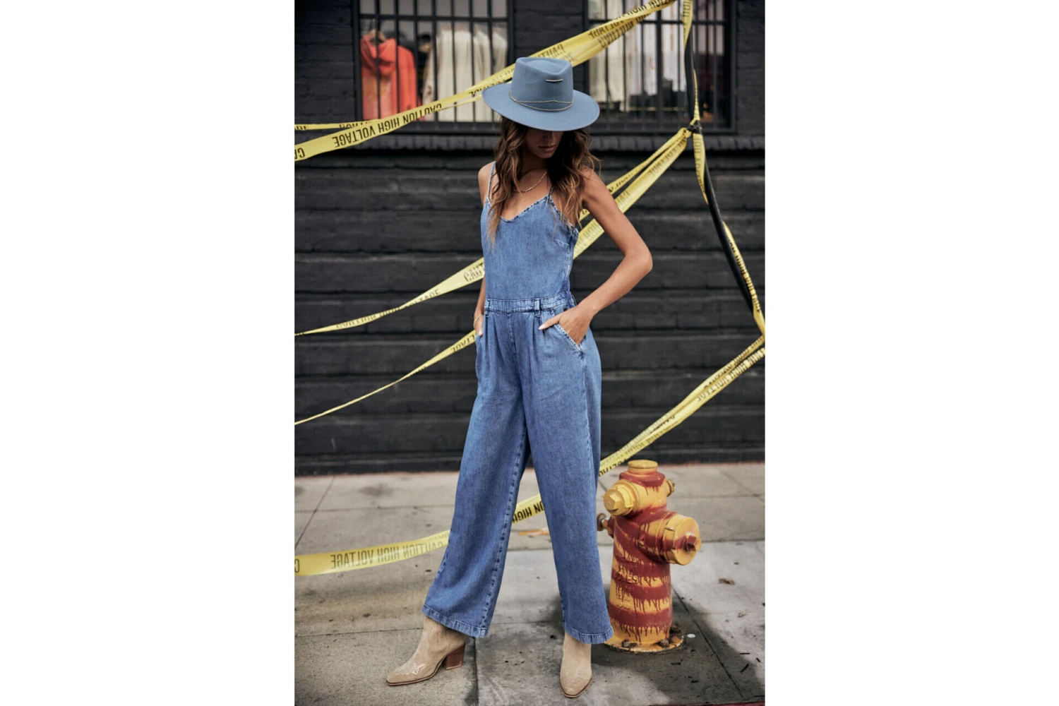 Freeman T. Porter Amalia Denim Combinaison Bretelles Denim Femme, Manzana Med – Image 9