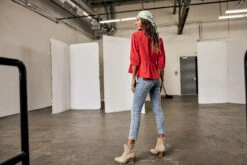 Freeman T. Porter Anae Jeans Skinny Cropped Femme, Boceano