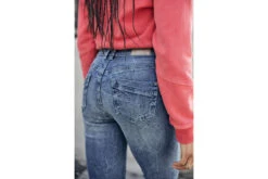 Freeman T. Porter Angely Jeans à Revers Femme, Muchacho