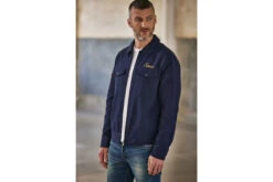 Freeman T. Porter Antonio Dover Veste Brodée Homme, Peacoat