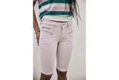 Freeman T. Porter Belixa New Magic Color Bermuda Slim Femme, Pastel Lilac