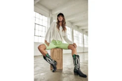 Freeman T. Porter Belixa New Magic Color Bermuda Slim Femme, Quiet Green