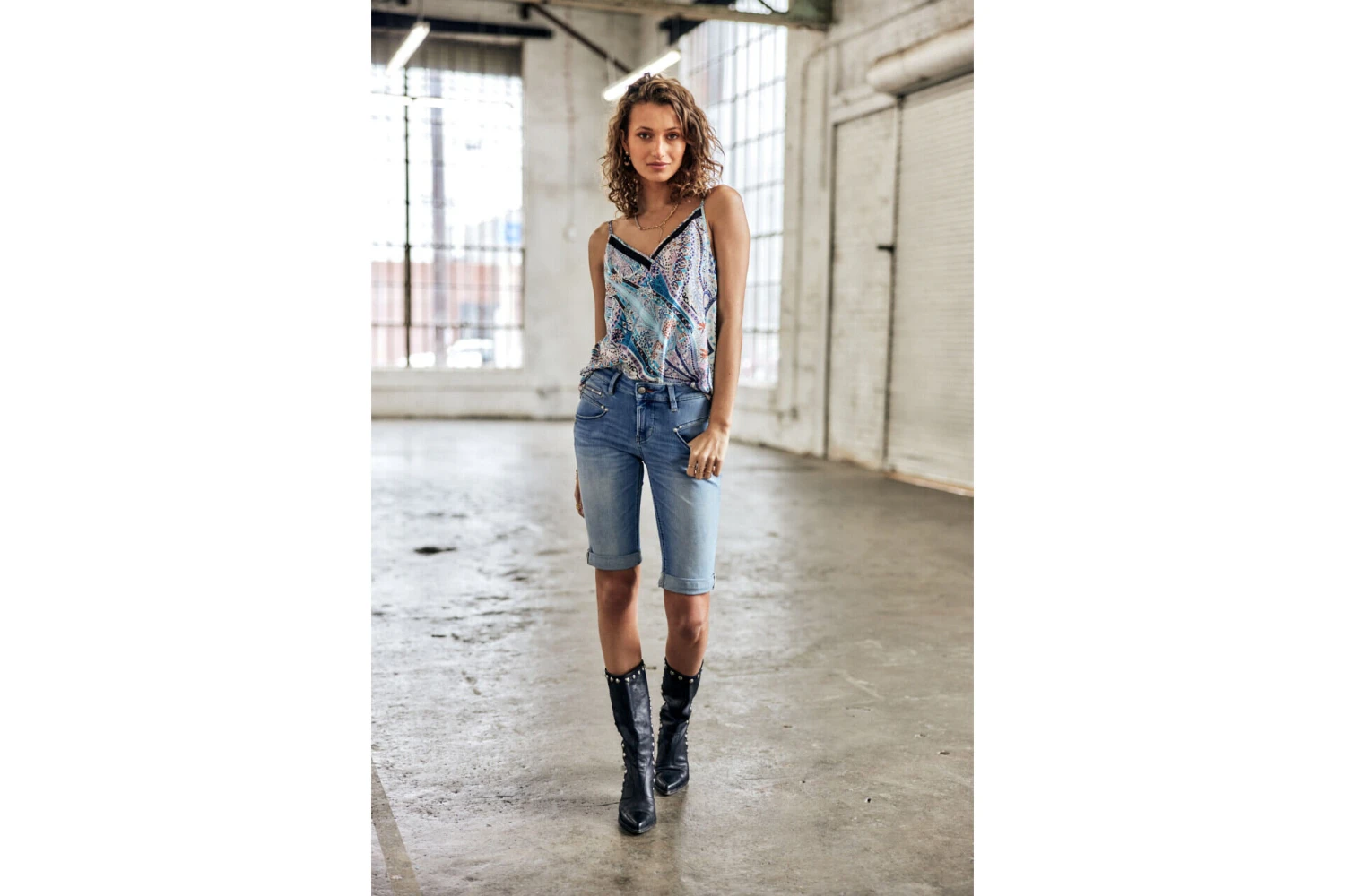 Freeman T. Porter Belixa Bermuda Slim Femme, Saopolo Light – Image 2