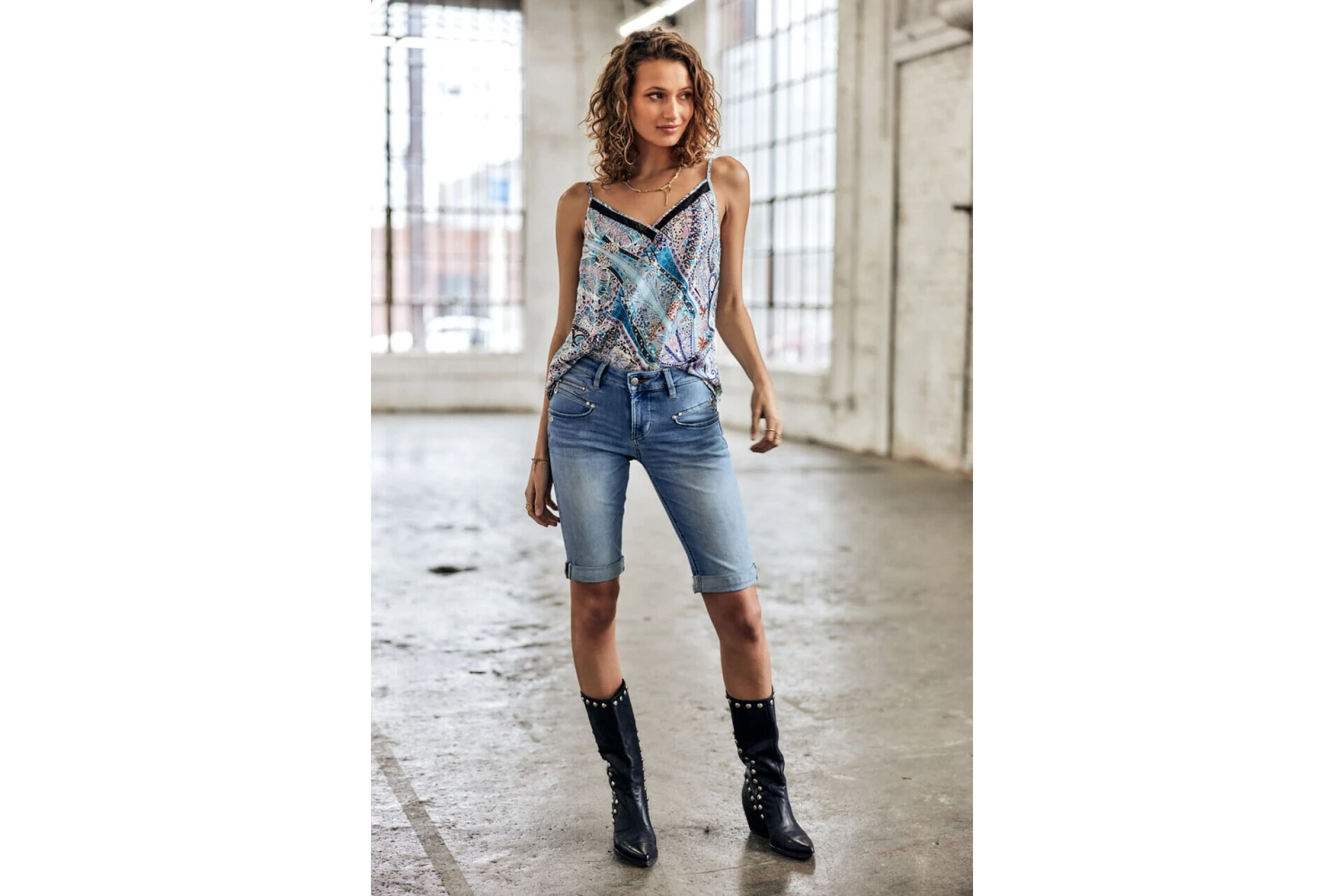 Freeman T. Porter Belixa Bermuda Slim Femme, Saopolo Light – Image 3