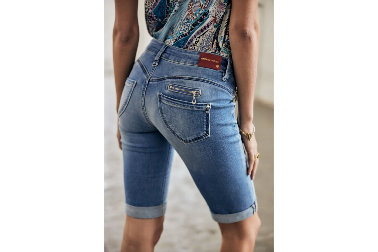 Freeman T. Porter Belixa Bermuda Slim Femme, Saopolo Light – Image 8