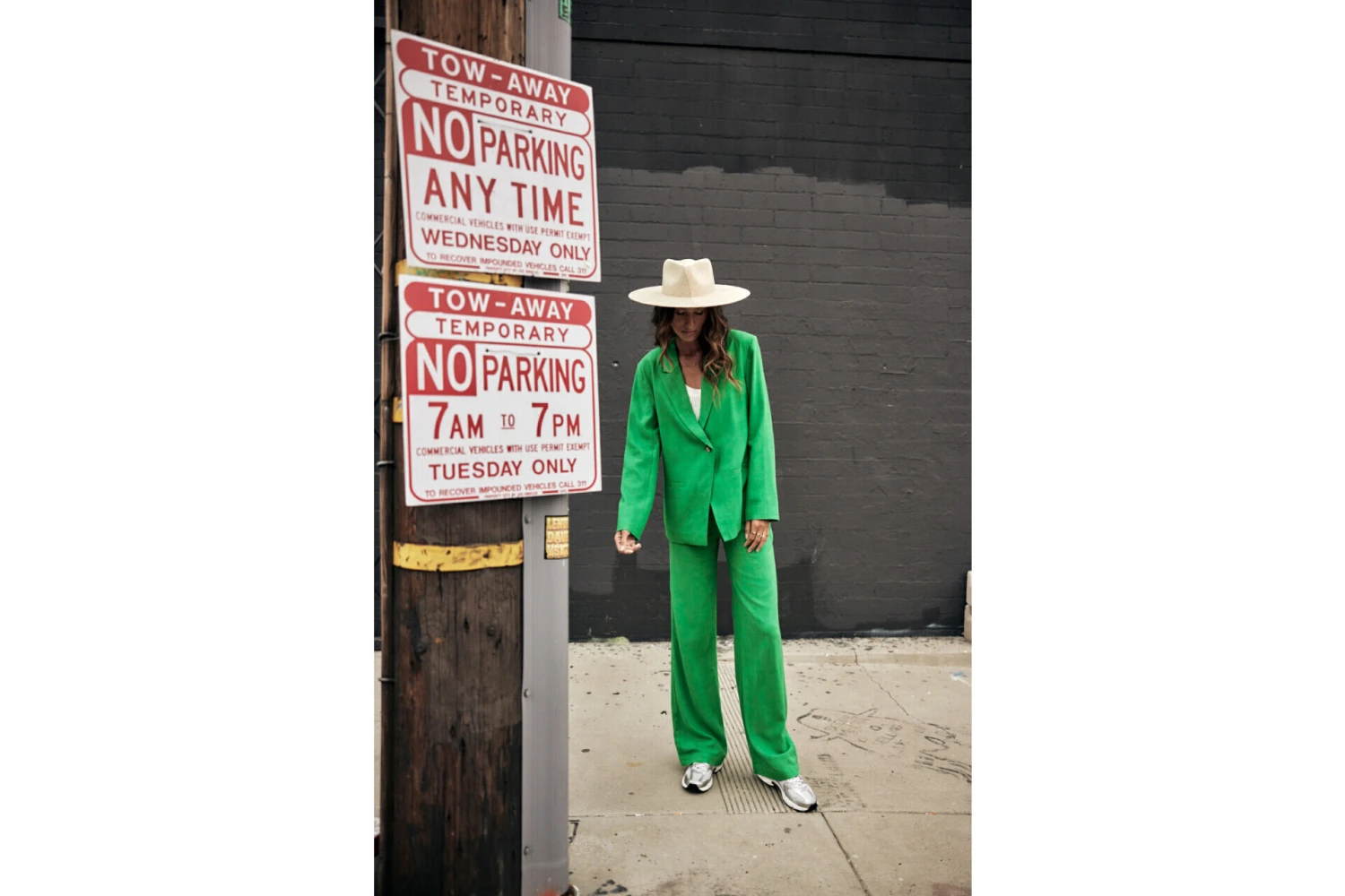 Freeman T. Porter Bernie Plain Linen Blazer Oversize Femme, Jolly Green – Image 7