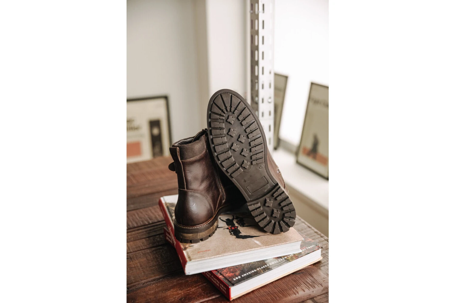 Freeman T. Porter Bram Boots En Cuir Homme, Brown – Image 5