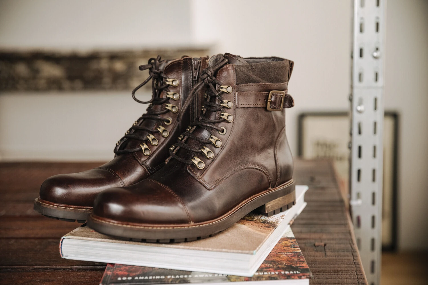 Freeman T. Porter Bram Boots En Cuir Homme, Brown – Image 6
