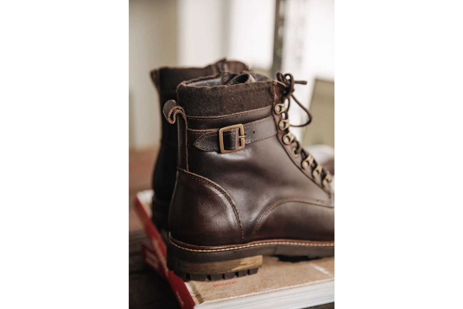 Freeman T. Porter Bram Boots En Cuir Homme, Brown – Image 7