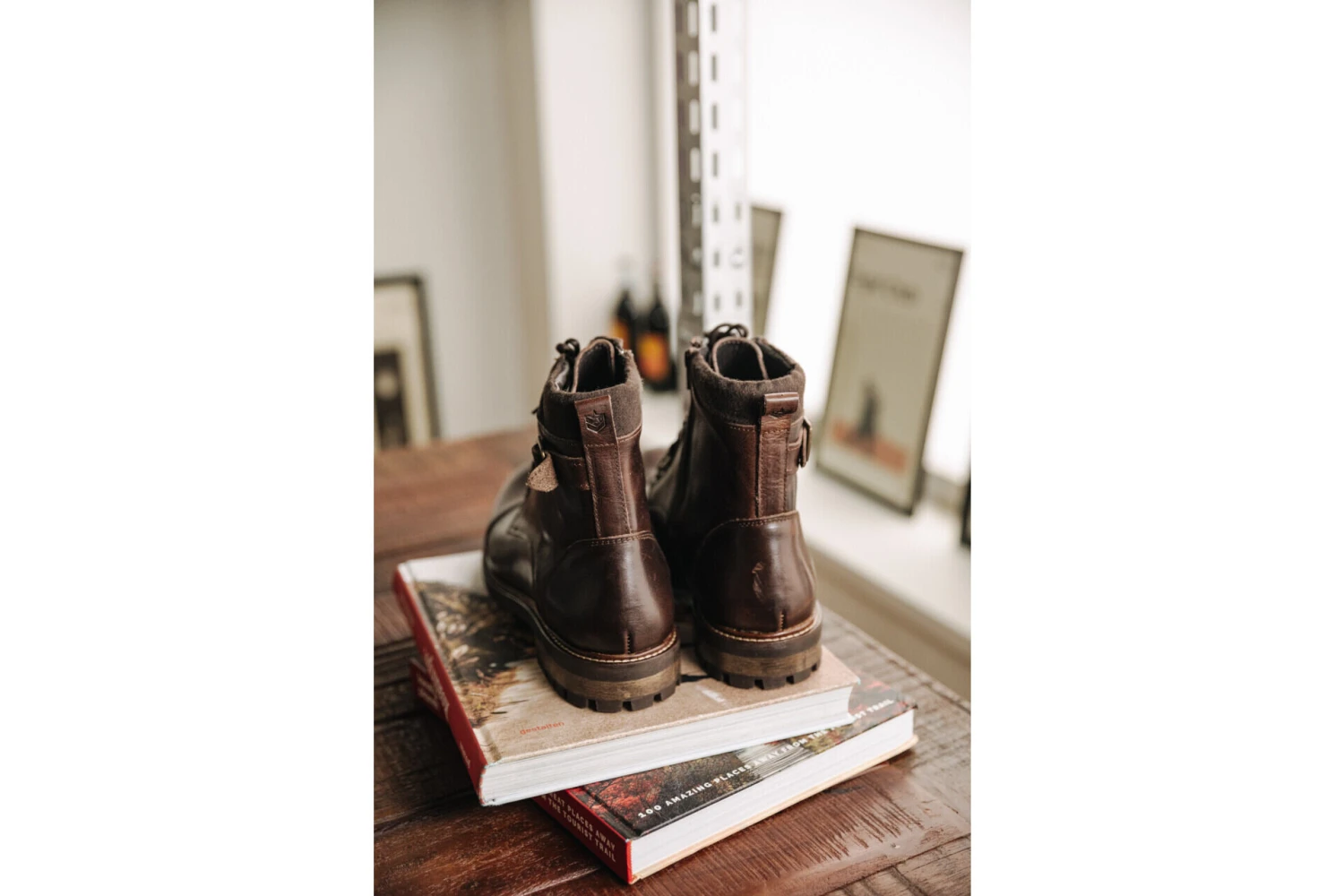 Freeman T. Porter Bram Boots En Cuir Homme, Brown – Image 2