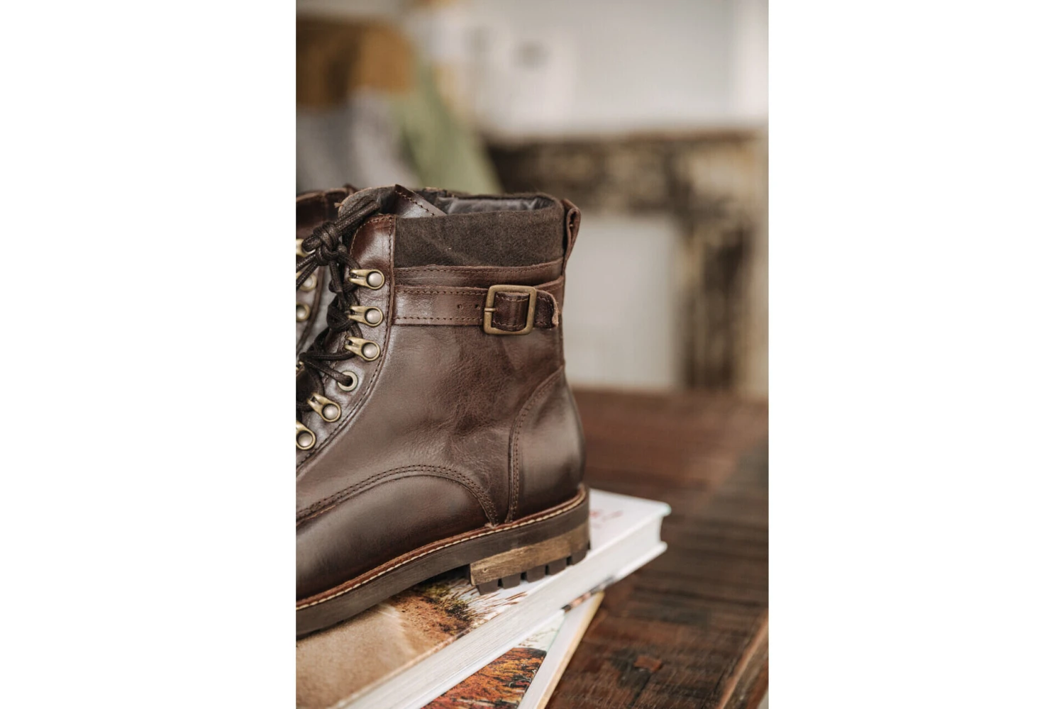 Freeman T. Porter Bram Boots En Cuir Homme, Brown – Image 3