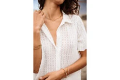 Freeman T. Porter Cachini Crochet Chemise En Crochet Femme, Ecru