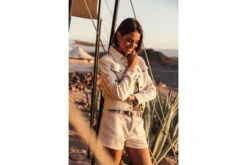 Freeman T. Porter Calissa Downy Short Slim Femme, Antique White