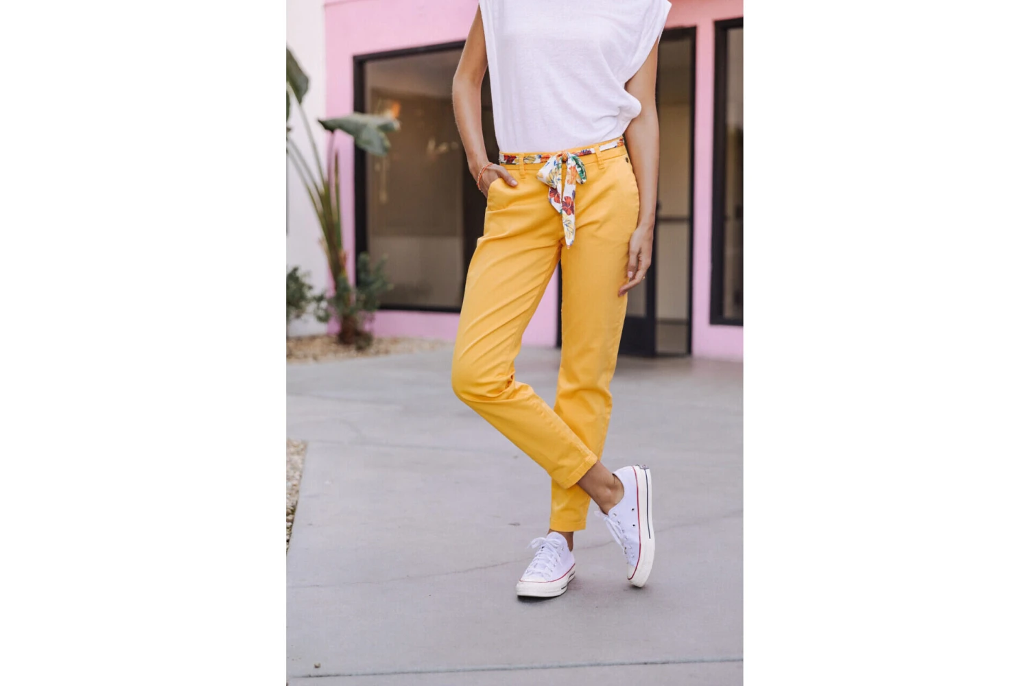 Freeman T. Porter Claudia Felicita Pantalon Chino Femme, Spectra Yellow