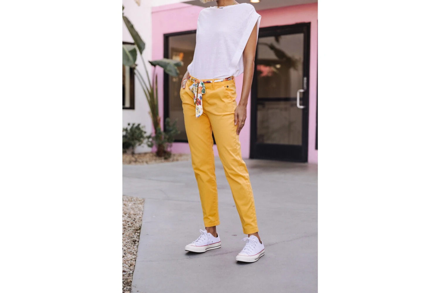 Freeman T. Porter Claudia Felicita Pantalon Chino Femme, Spectra Yellow – Image 3