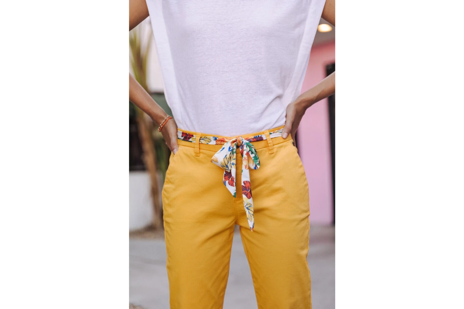 Freeman T. Porter Claudia Felicita Pantalon Chino Femme, Spectra Yellow – Image 8