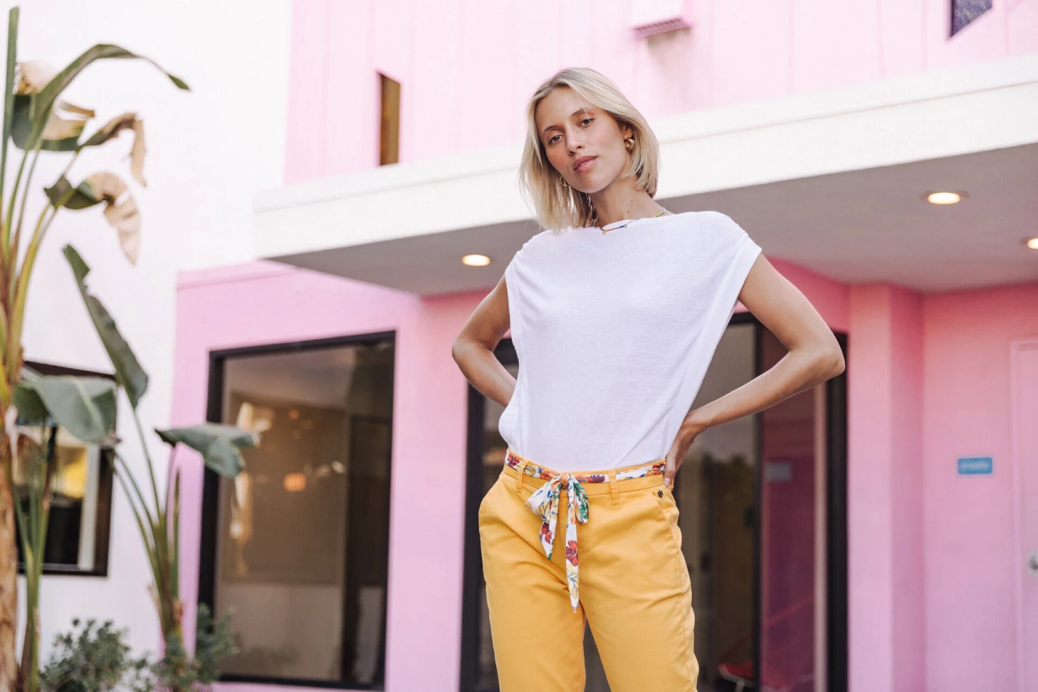 Freeman T. Porter Claudia Felicita Pantalon Chino Femme, Spectra Yellow – Image 11