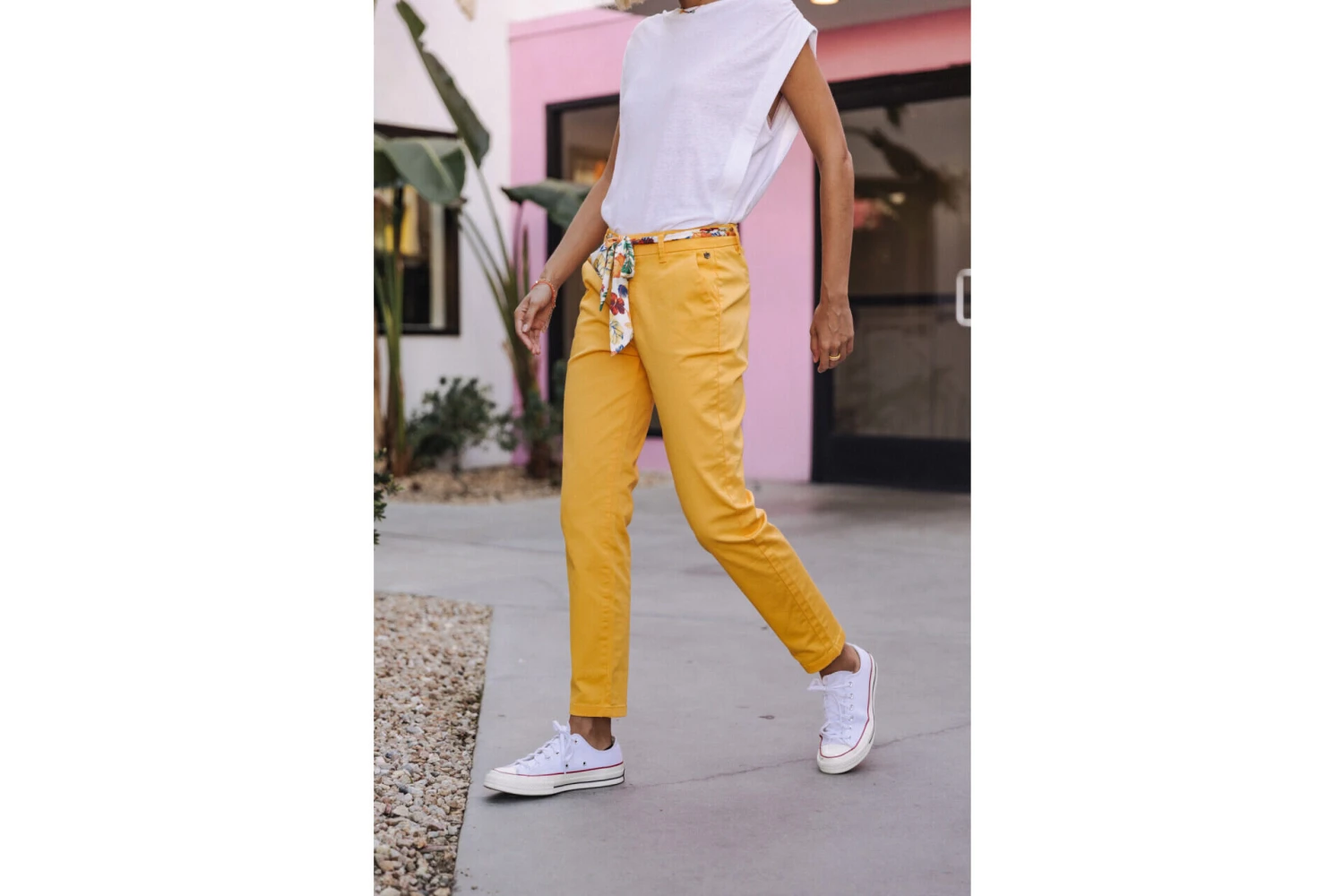 Freeman T. Porter Claudia Felicita Pantalon Chino Femme, Spectra Yellow – Image 14