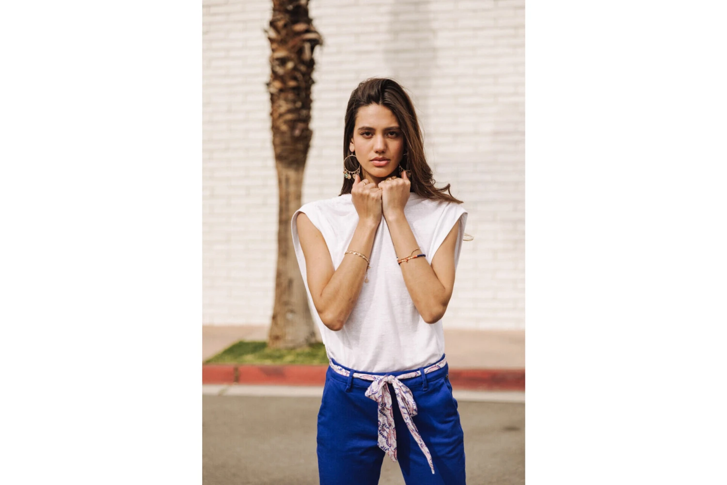 Freeman T. Porter Claudia Felicita Pantalon Chino Femme, Dazzling Blue – Image 3