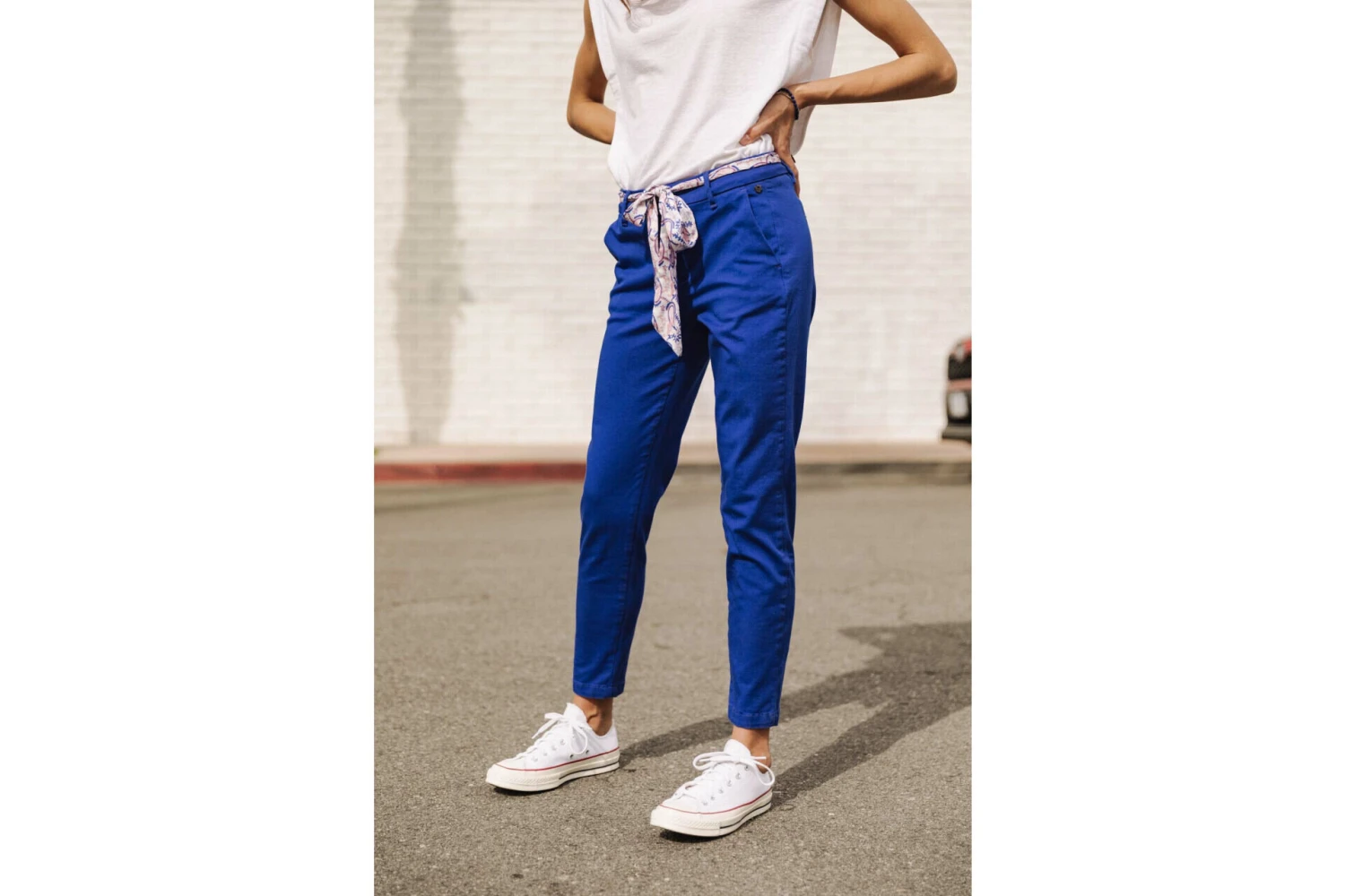 Freeman T. Porter Claudia Felicita Pantalon Chino Femme, Dazzling Blue – Image 5