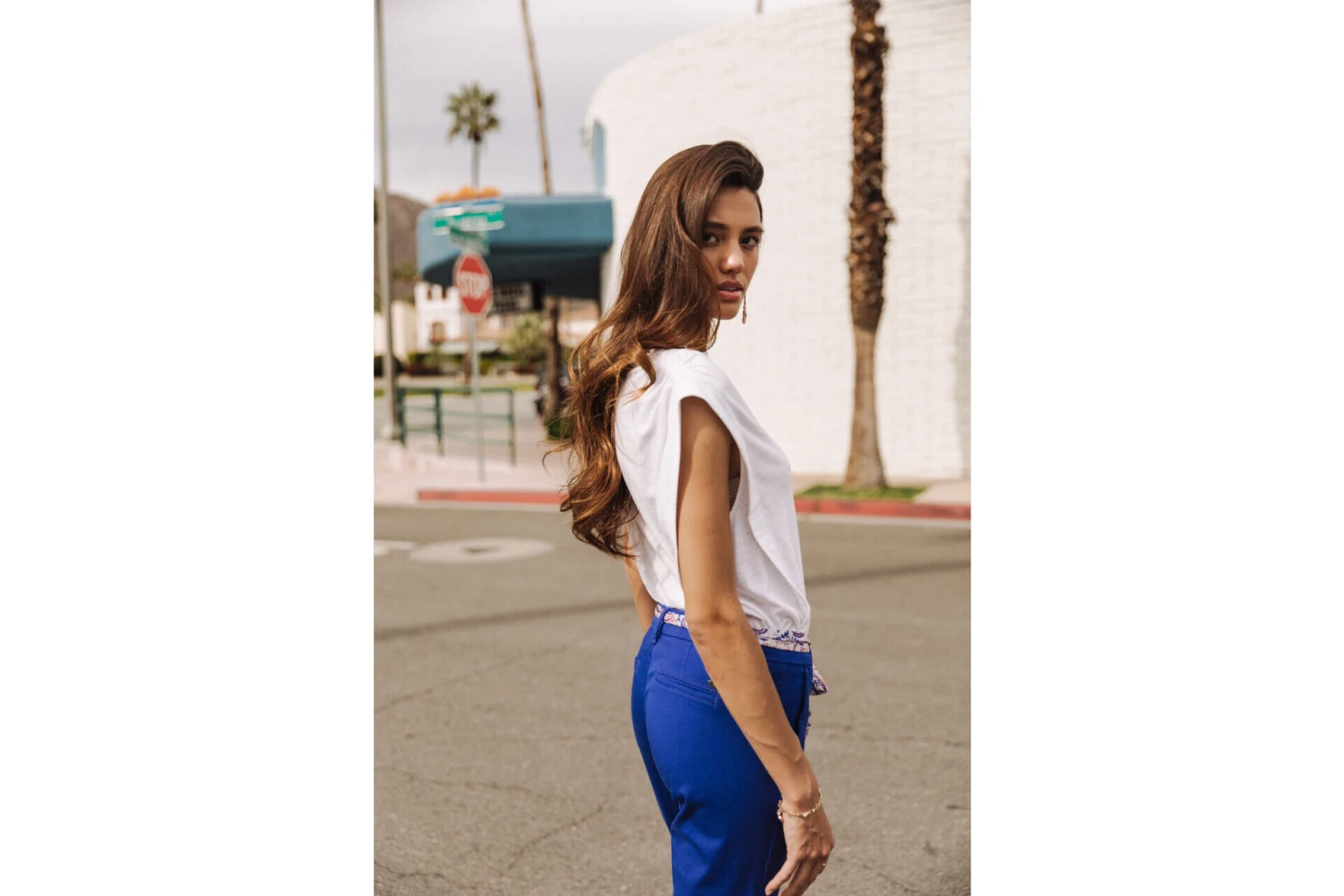 Freeman T. Porter Claudia Felicita Pantalon Chino Femme, Dazzling Blue – Image 6