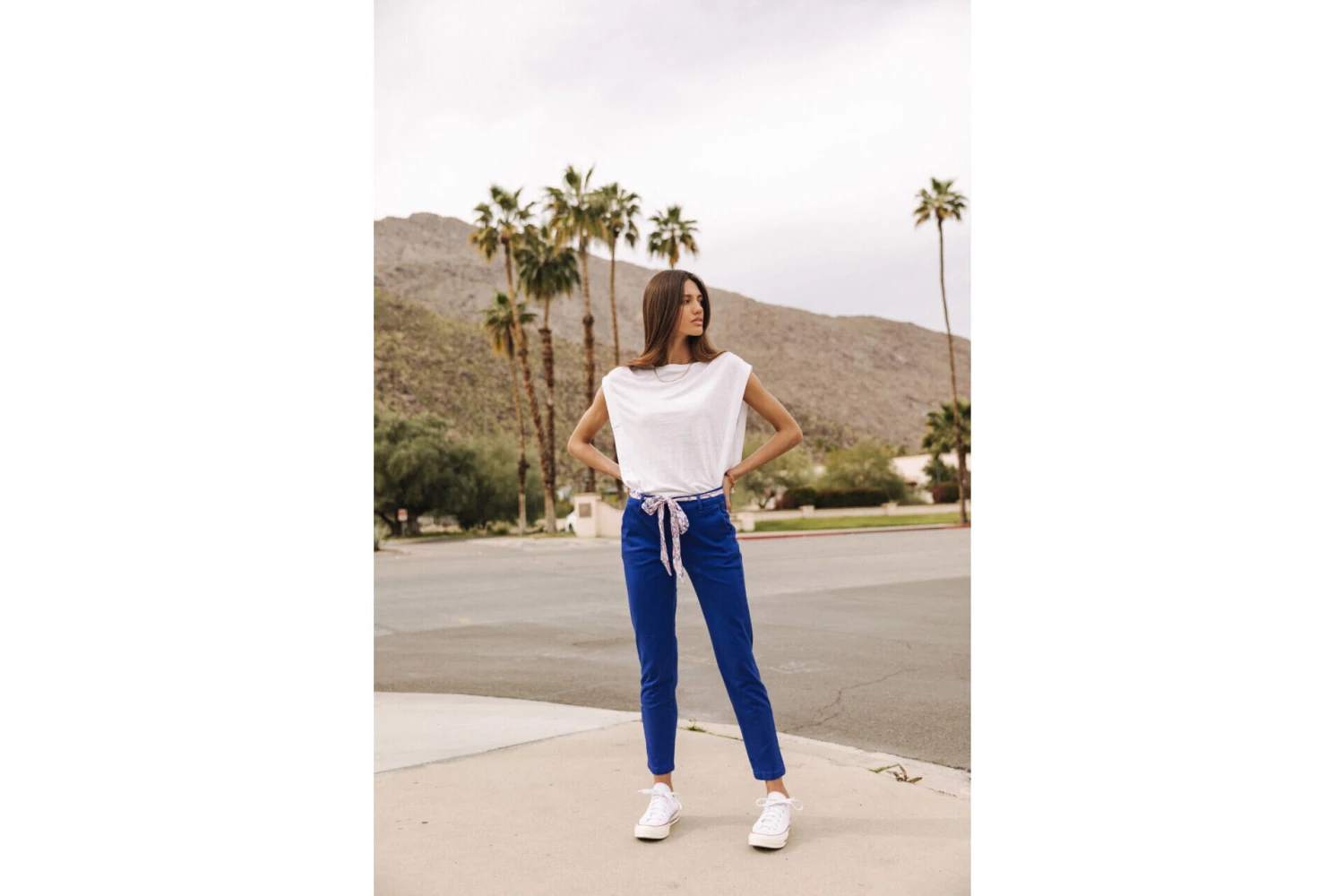 Freeman T. Porter Claudia Felicita Pantalon Chino Femme, Dazzling Blue – Image 7