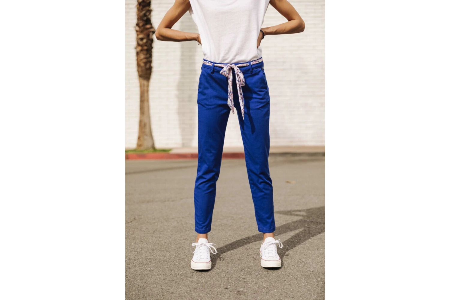 Freeman T. Porter Claudia Felicita Pantalon Chino Femme, Dazzling Blue – Image 9