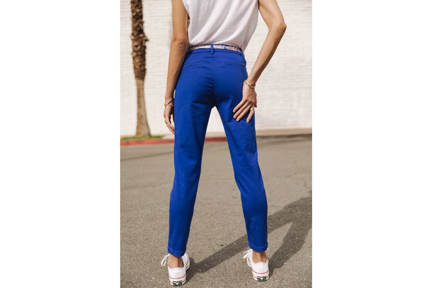 Freeman T. Porter Claudia Felicita Pantalon Chino Femme, Dazzling Blue – Image 10