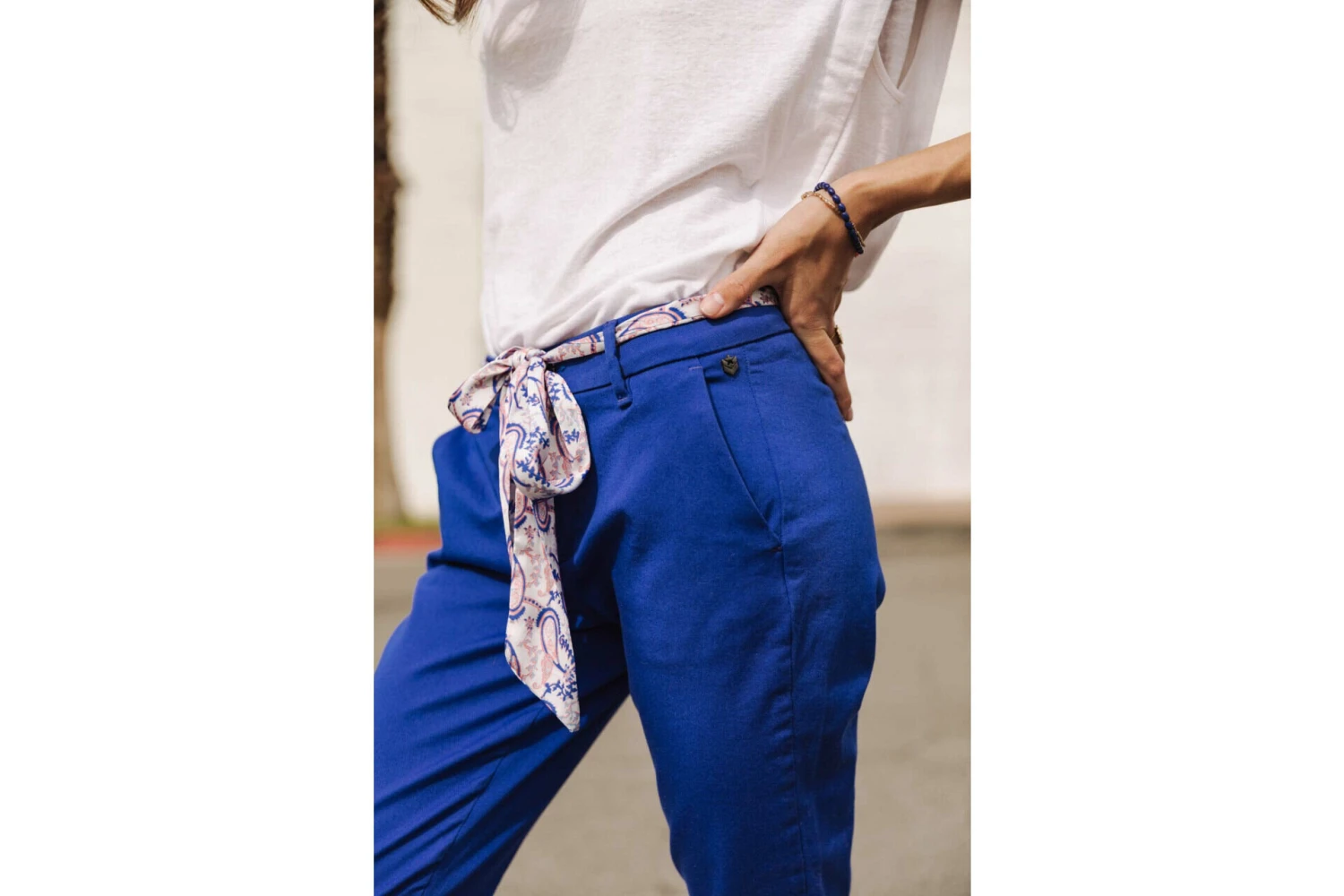 Freeman T. Porter Claudia Felicita Pantalon Chino Femme, Dazzling Blue – Image 12