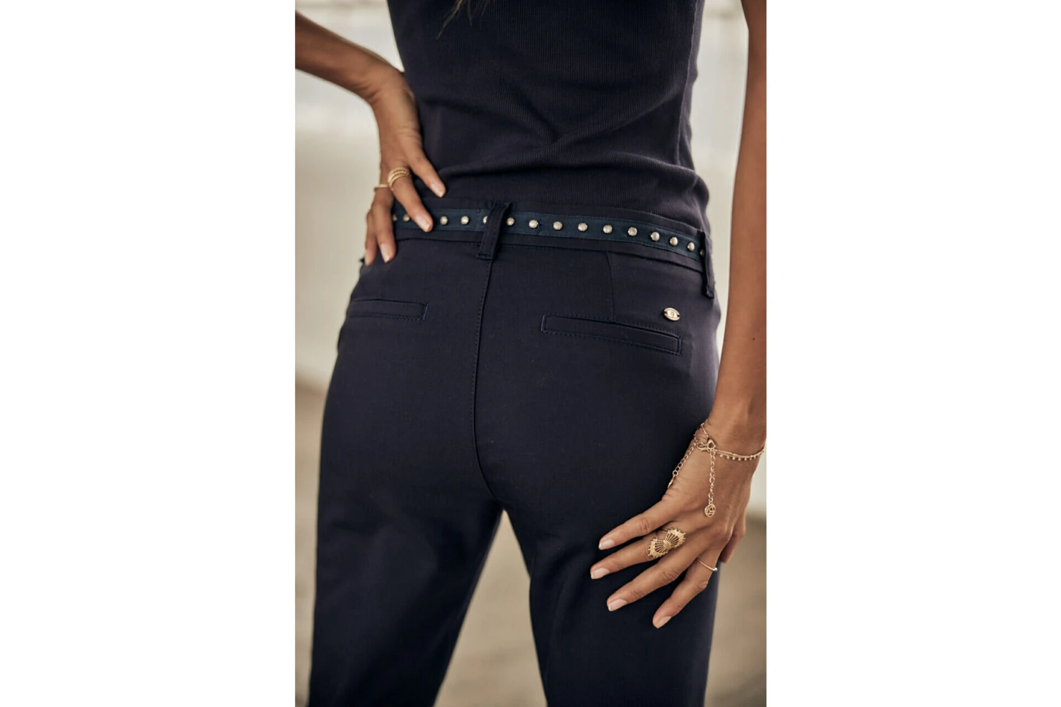 Freeman T. Porter Claudia Polyneo Pantalon Habillé Femme, Storm – Image 5