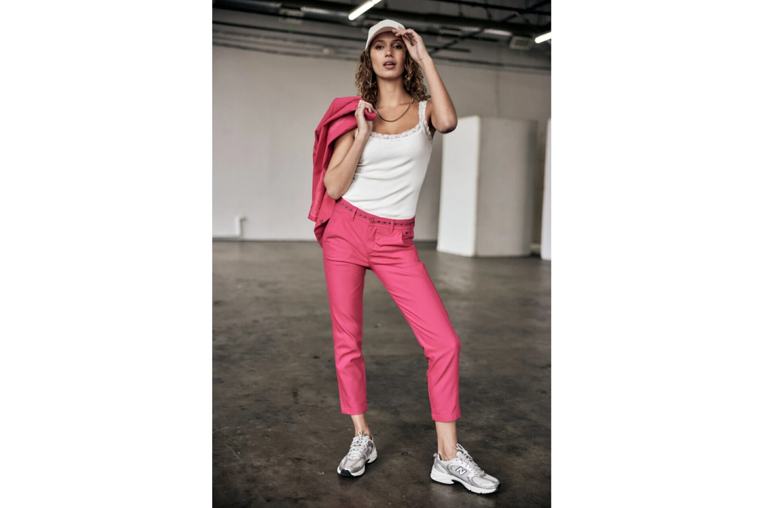 Freeman T. Porter Claudia Polyneo Pantalon Habillé Femme, Raspberry Sorbet – Image 3