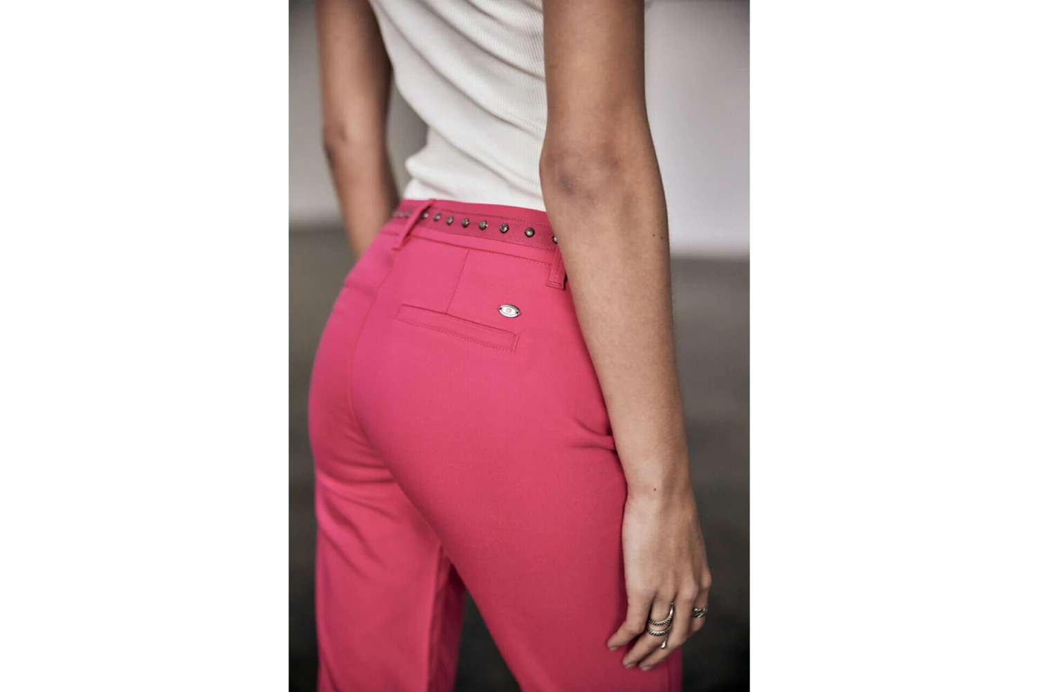 Freeman T. Porter Claudia Polyneo Pantalon Habillé Femme, Raspberry Sorbet – Image 4
