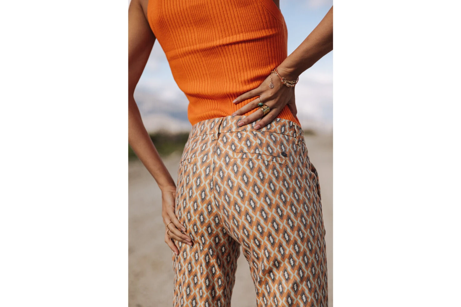 Freeman T. Porter Claudia Seventies Pantalon Cropped Femme, Original – Image 2