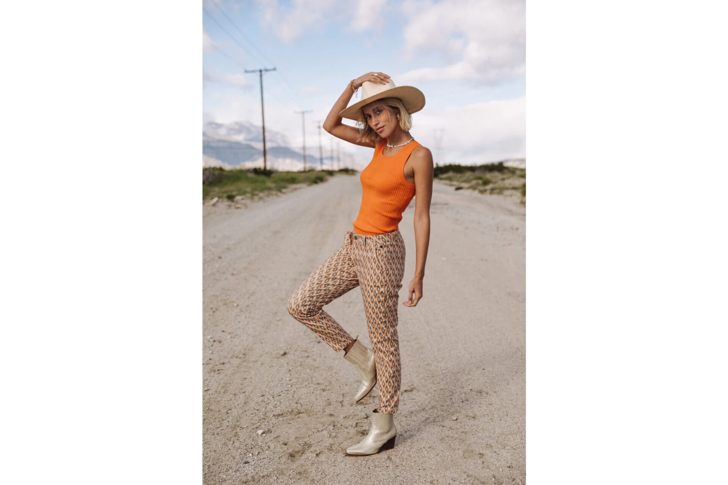 Freeman T. Porter Claudia Seventies Pantalon Cropped Femme, Original – Image 11