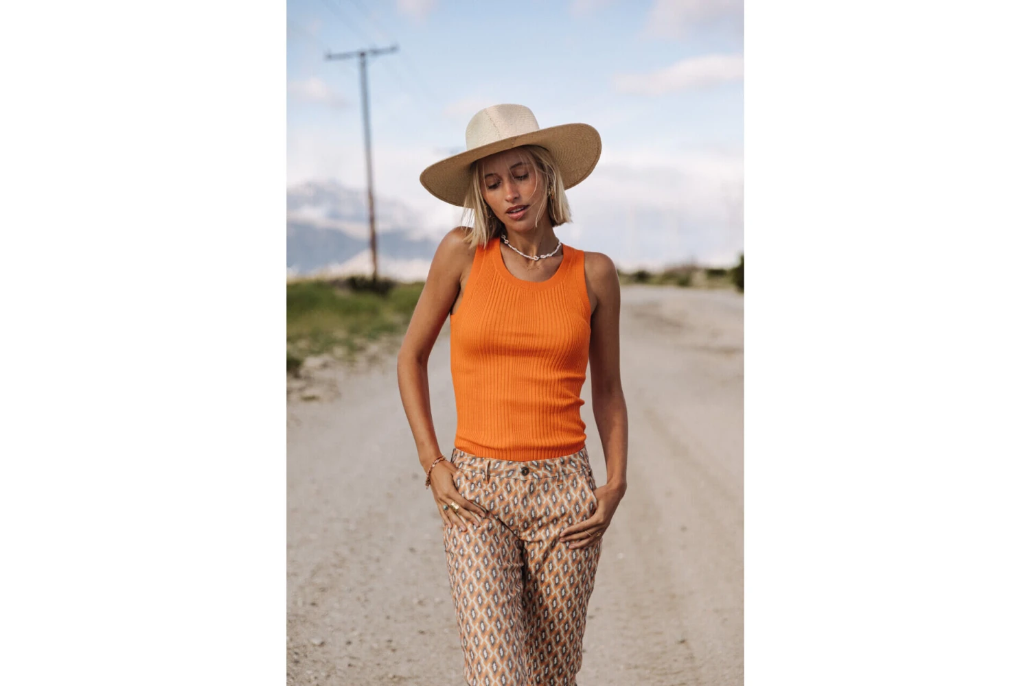 Freeman T. Porter Claudia Seventies Pantalon Cropped Femme, Original – Image 3