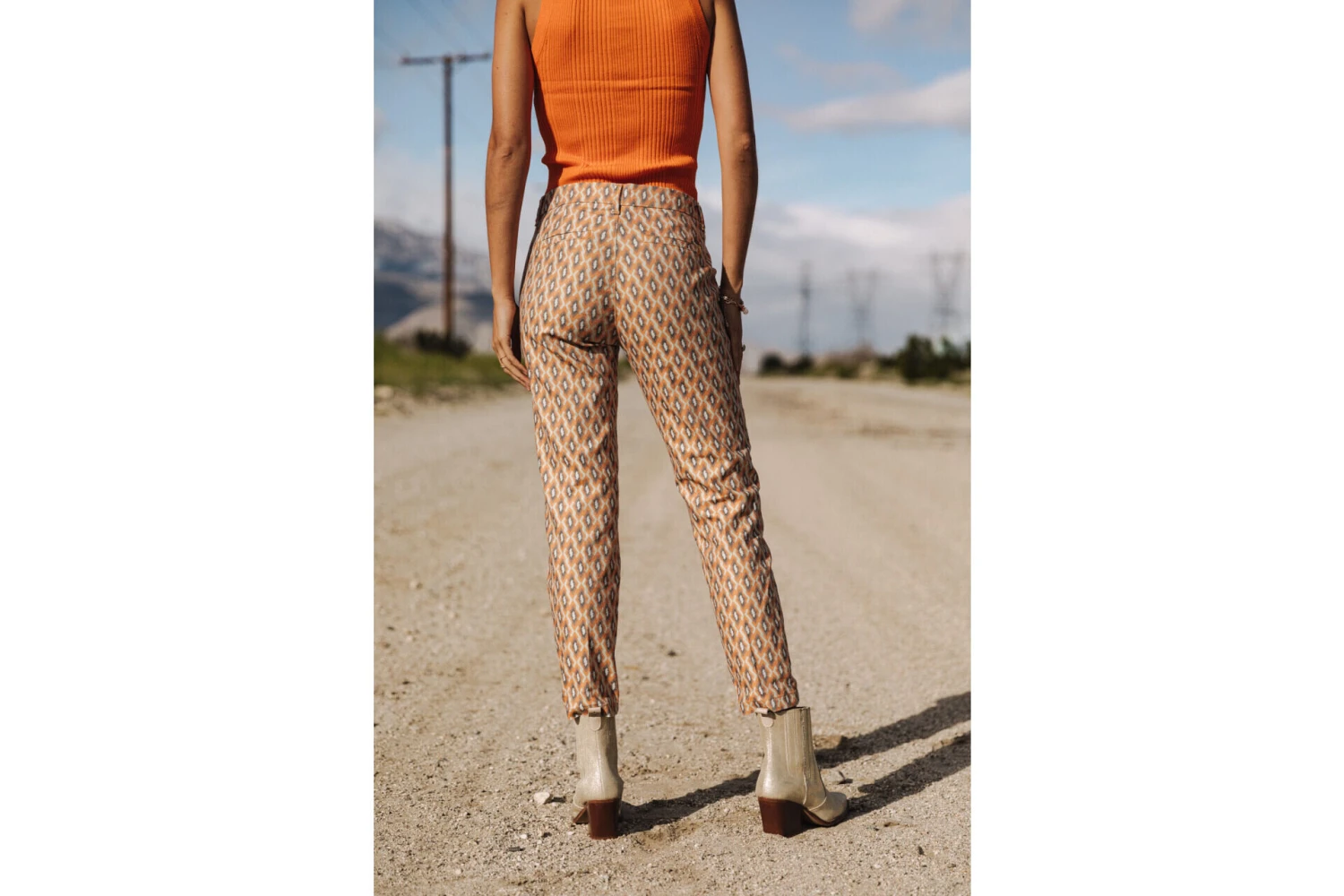 Freeman T. Porter Claudia Seventies Pantalon Cropped Femme, Original – Image 4